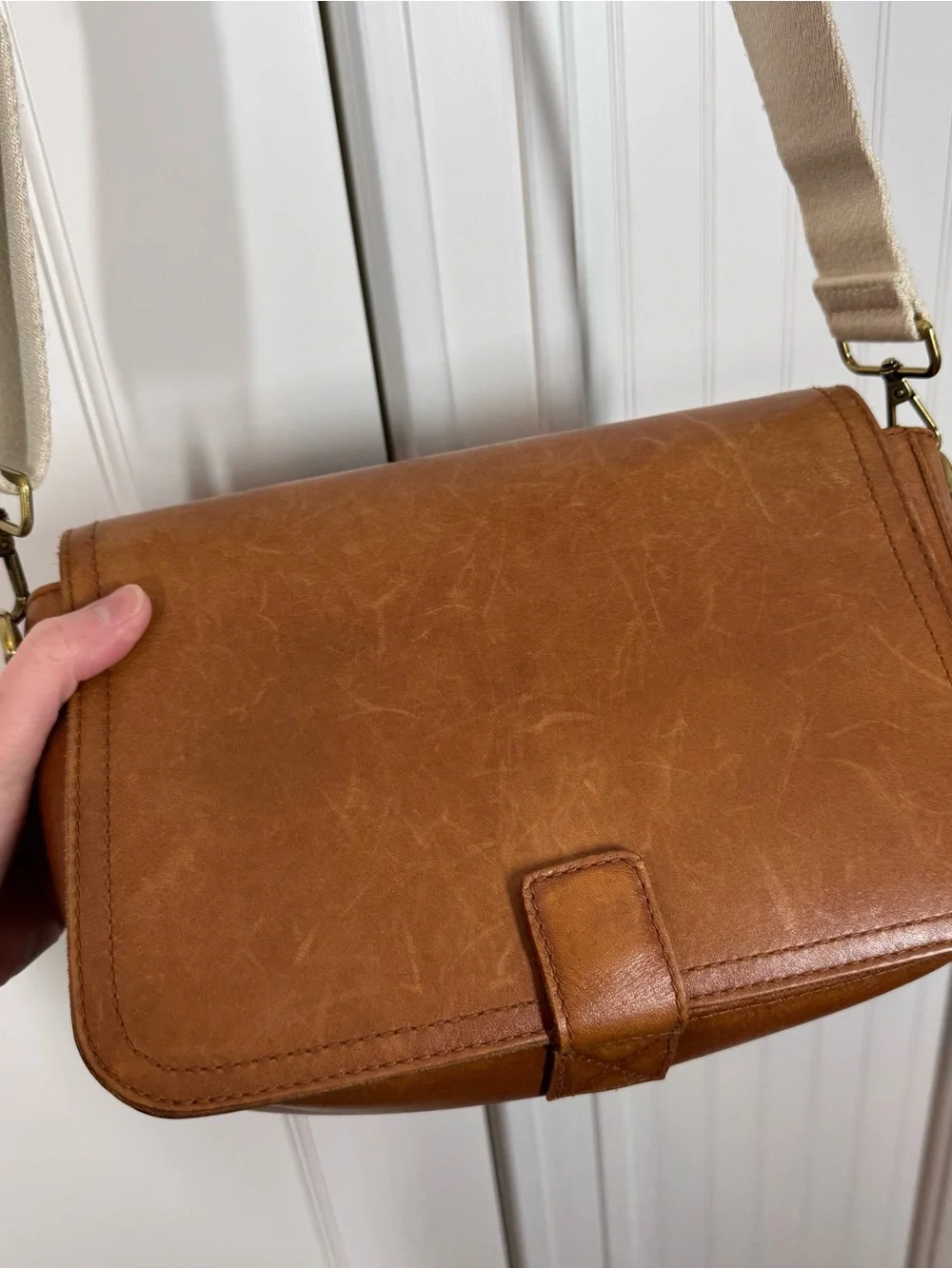 Madewell Transport Flap Shoulder crossbody Bag in English saddle brown‎
